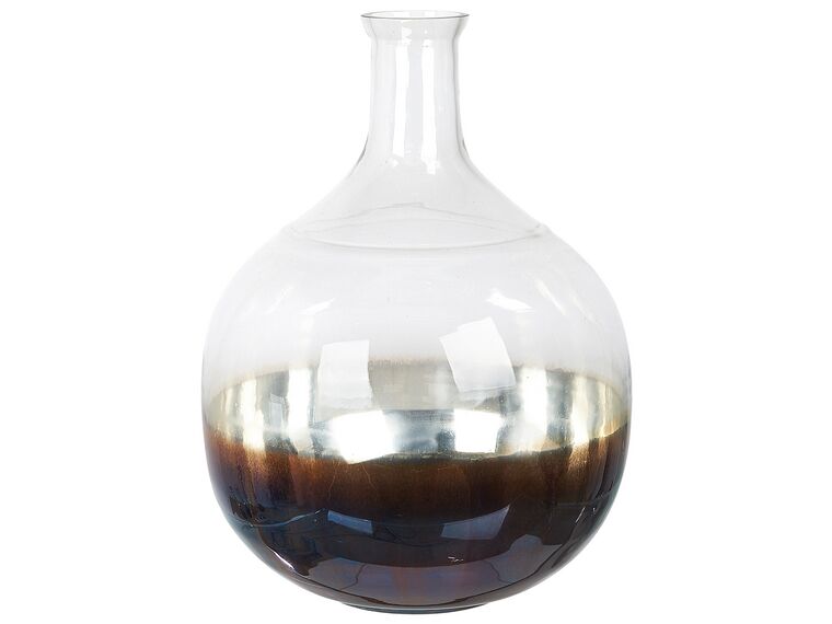 Vase gennemsigtigt glas flerfarvet 40 cm RAZALA_830415