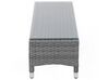 PE Rattan Garden Daybed with Coffee Table Grey SYLT LUX_679679