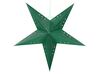 Conjunto de 2 estrelas de papel com LED em verde brilhante 60 cm MOTTI_835487