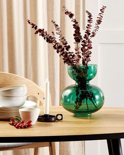 Kukkamaljakko lasi vihreä 27 cm PALAIA Kukkamaljakko lasi vihreä 27 cm PALAIA