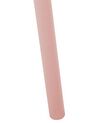 Set of 4 Plastic Dining Chairs Pink OSTIA_825368