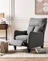 Fabric Recliner Chair Grey ROYSTON_884461
