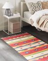 Bavlněný kelimový koberec 80 x 150 cm vícebarevný ALAPARS_869791