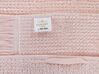 Lot de 2 serviettes de bain en coton rose pastel ATIU_843374