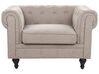 Soffgrupp 4-sitsig tyg taupe CHESTERFIELD_912442