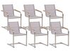 Set of 6 Garden Chairs Beige COSOLETO_776968