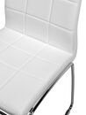 Set di 2 sedie da pranzo  pelle sintetica bianco e metallo KIRON_756894