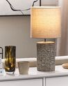 Lampa stołowa ceramiczna brązowa IDER_822353