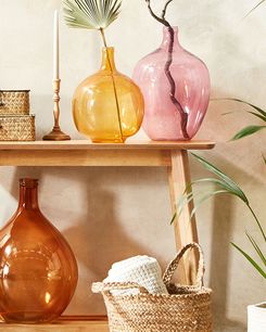 Kukkamaljakko lasi vaaleanpunainen 39 cm ROTI Kukkamaljakko lasi vaaleanpunainen 39 cm ROTI