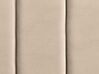 Polsterbett Samtstoff beige Lattenrost 160 x 200 cm VILLETTE_832594