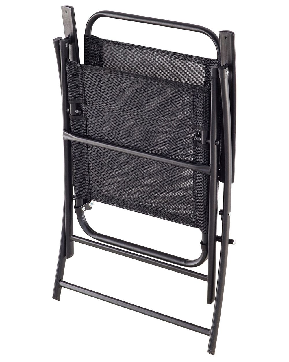 Set of 4 Garden Folding Chairs Black LIVO Beliani.co.uk