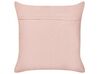 Set of 2 Cotton Cushions Embroidered Rainbows 45 x 45 cm Pink LEEA_893312