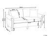 3 Seater Fabric Sofa Grey OTRA II_706009