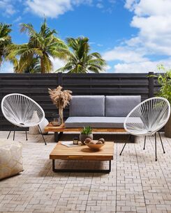 Narutuoli polyrottinki valkoinen 2 kpl ACAPULCO II