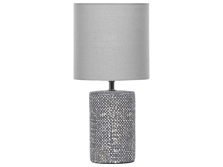 Ceramic Table Lamp Grey IDER_822360