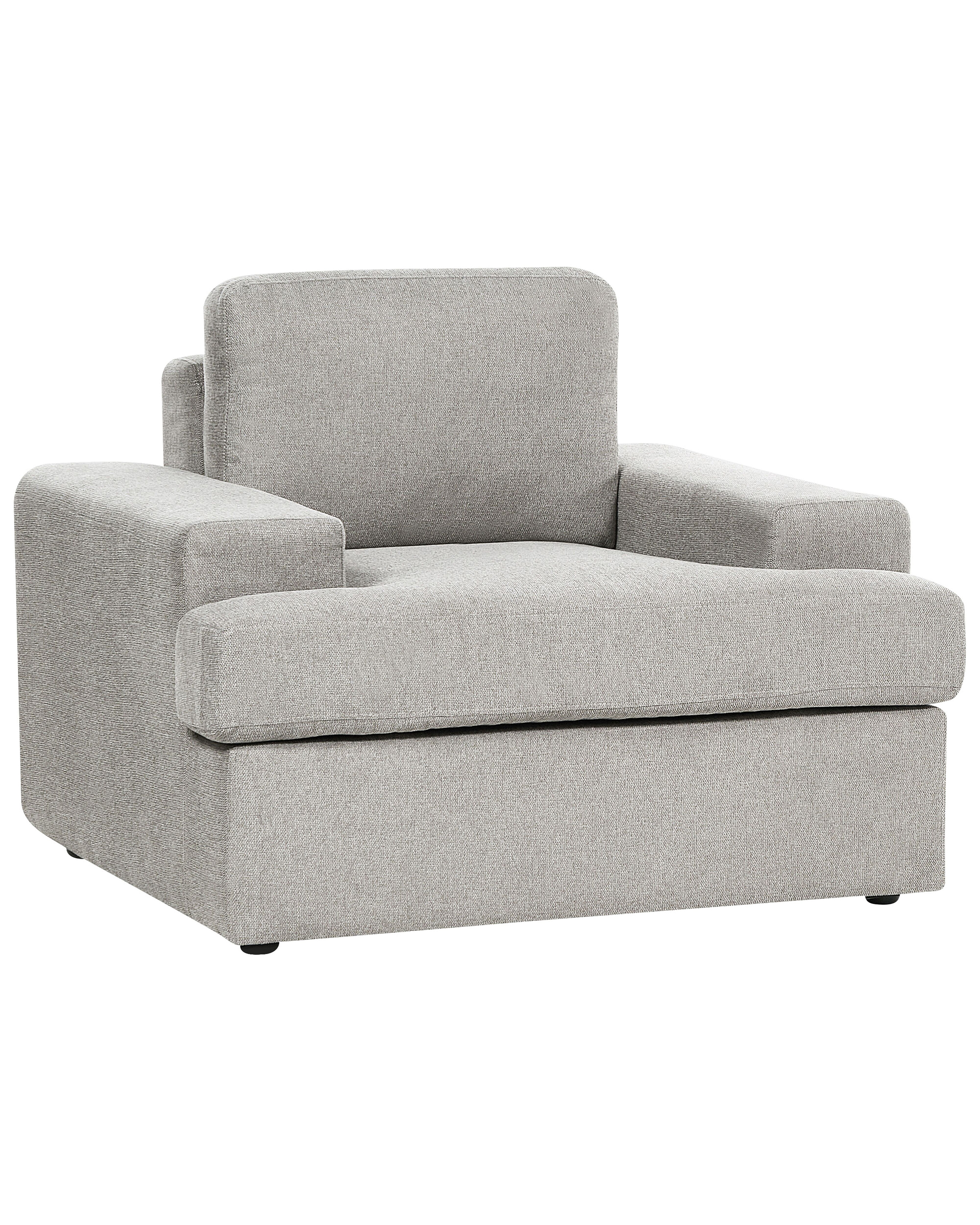 Set of 2 Fabric Armchairs Light Grey ALLA_893866