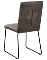 Set of 2 Fabric Dining Chairs Grey NEVADA_694520