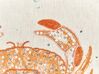 Cojín de lino beige motivo cangrejo 45 x 45 cm SARGASSUM_893059