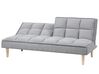 Fabric Sofa Bed Light Grey SILJAN_702076