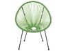Sada 2 zelených ratanových židlí ACAPULCO II_795216