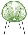 Set of 2 PE Rattan Accent Chairs Green ACAPULCO II_795216