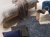 Kulatý džínový koberec ⌀ 140 cm tmavě modrý BULUCA_757769
