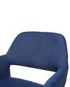 Conjunto de 2 cadeiras estofadas em azul marinho CHICAGO_696144