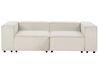 2-Sitzer Sofa Cord cremeweiss APRICA_907572