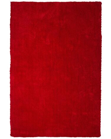 Piros hosszú szálú szőnyeg 200 x 300 cm DEMRE