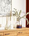 Glass Flower Vase 27 cm Iridescent Multicolour BHATURE_830419