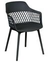 Set of 2 Dining Chairs Black ALMIRA_861887