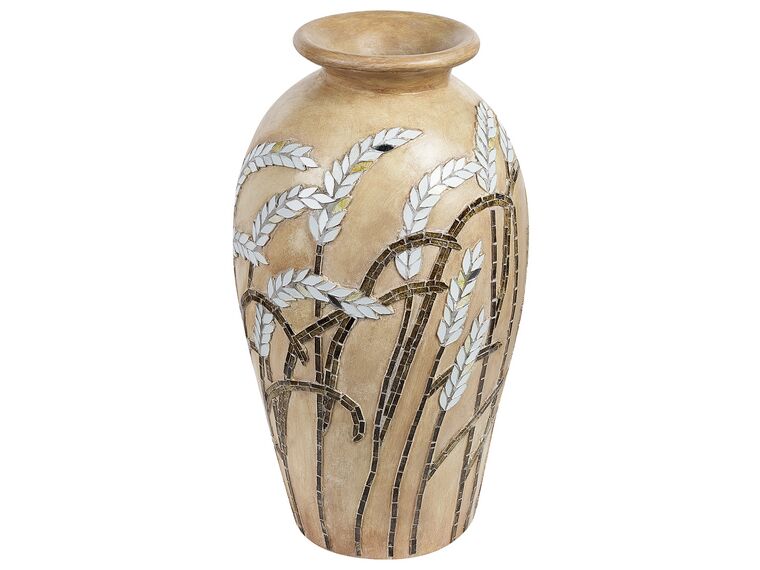 Dekoratívna terakotová váza 54 cm béžová SINAMAR_850044