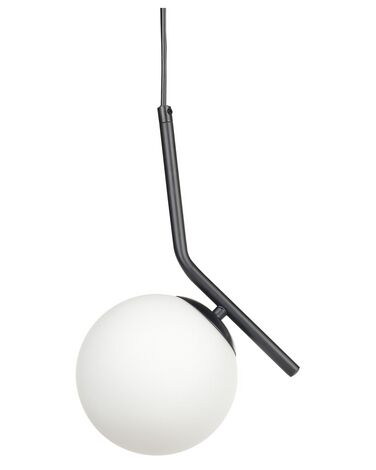 Pendel lampe sort/hvid ø 15 cm WAPITI