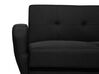 3 Seater Fabric Sofa Bed Black FLORLI_704150