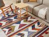 Vlnený kelímový koberec 140 x 200 cm viacfarebný MRGASHAT_858289