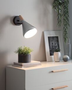 Seinävalaisin metalli hopea SCARPE Seinävalaisin metalli hopea SCARPE