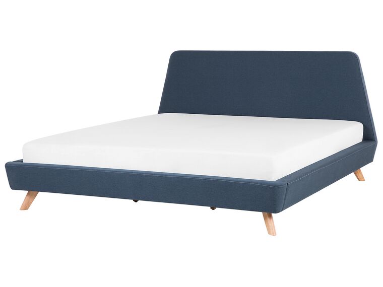 Čalúnená posteľ 180 x 200 cm modrá VIENNE_676056