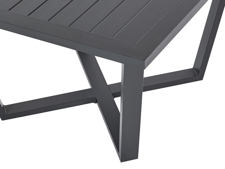 5 Seater Garden Corner Sofa Set Dark Grey VIZZINI Beliani.co.uk