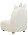Fotel dziecięcy jednorożec teddy biały LULEA_886927