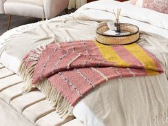 Huopa vaalea punainen 130 x 170 cm NAIKHU