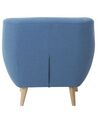 Fauteuil en tissu - fauteuil tapissé bleu MOTALA_707760