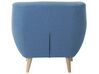 Fauteuil en tissu - fauteuil tapissé bleu MOTALA_707760