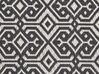 Tapis extérieur noir à motif géométrique 120 x 180 cm BARMER_786056
