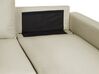 Fabric Corner Sofa Bed with Storage Beige SOMMEN _723489