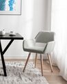 Set of 2 Fabric Dining Chairs Light Grey CHICAGO_743961