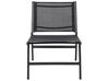 Set of 2 Garden Chairs with Footrests Black MARCEDDI_897086