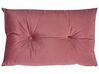 Conjunto de sofás-cama com 3 lugares em veludo rosa VESTFOLD_851646