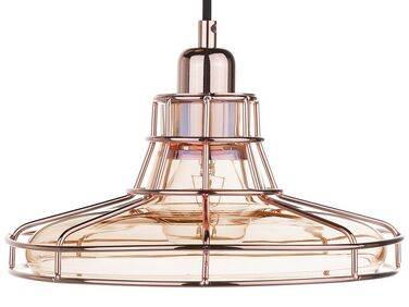 Glass Pendant Lamp Copper TORRE