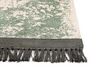Viskózový koberec 140 x 200 cm zelená/béžová/čierna AKARSU_837032