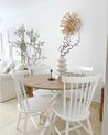Set of 2 Wooden Dining Chairs White BURGES_831827